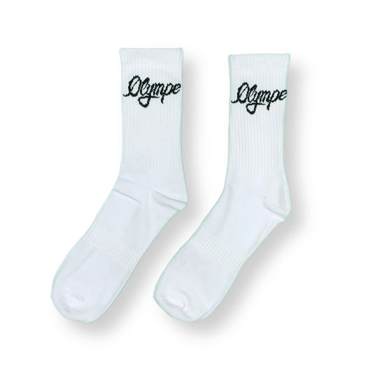 TRAINING CHAUSSETTE MI-MOLLET | BLANCHES - Olympe-sportswear