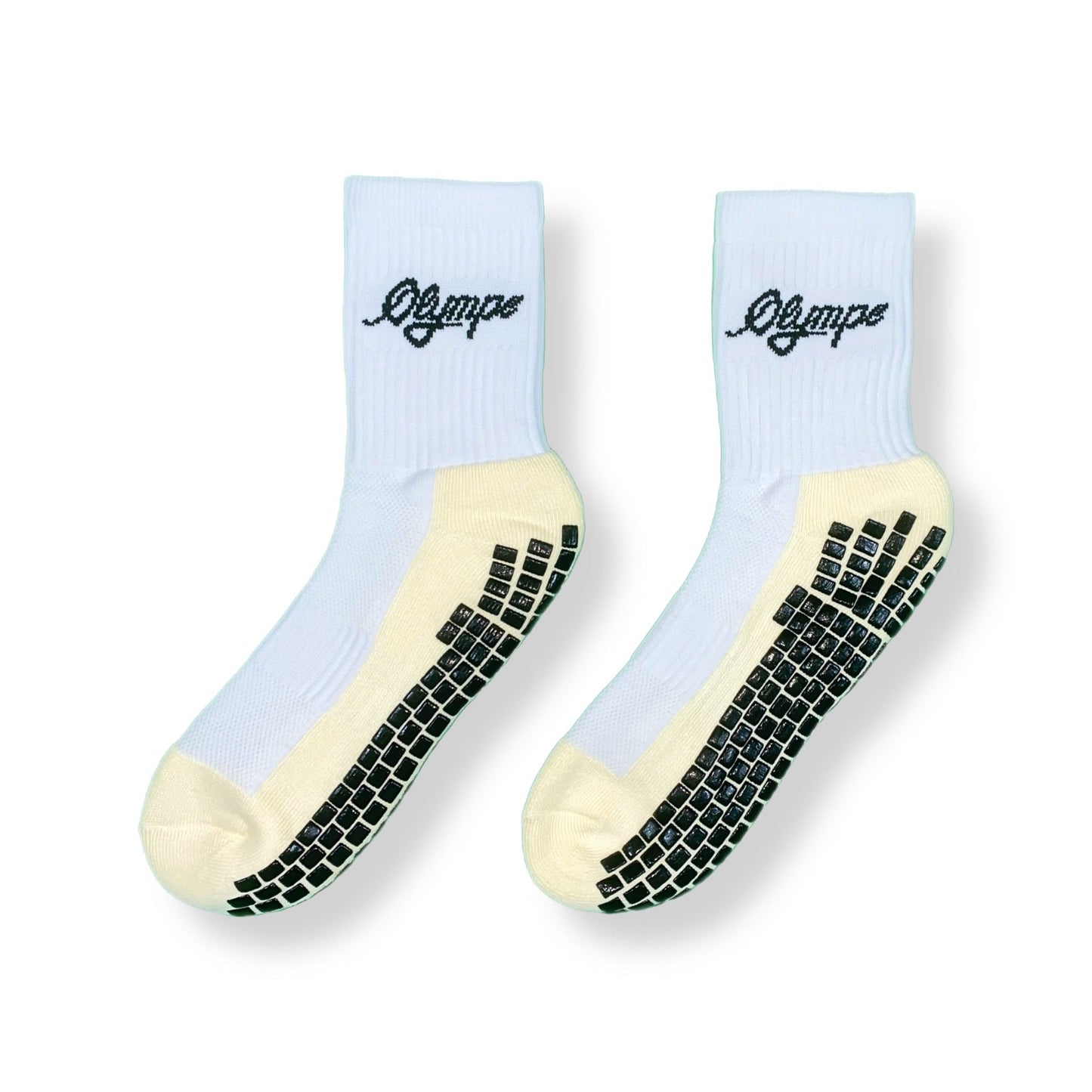 TRAINING CHAUSSETTES GRIPPANTES | BLANCHES - Olympe-sportswear